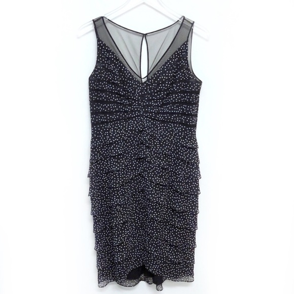 Adrianna Papell Dresses & Skirts - 2/$20 Adrianna Papell Polka Dot Tiered Dress Sz 10